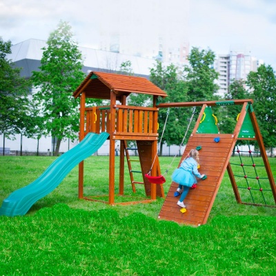Детские городки Jungle Cottage + Climb Module X'tra
