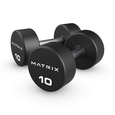 Гантели обрезиненные 1 кг. Matrix MAC-01RUB-DB-RS