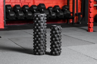 Роллер массажный Yousteel GRID FOAM ROLLER, 33 х 12.7 см черный