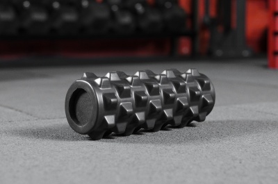 Роллер массажный Yousteel GRID FOAM ROLLER, 33 х 12.7 см черный