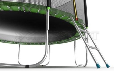 Батут с внешней сеткой и лестницей EVO JUMP External 8ft (Green)