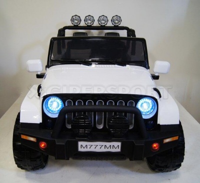 Электромобиль RiverToys JEEP M777MM 4*4 White