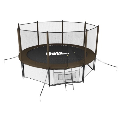 Батут UNIX line 10 ft Black&Brown (outside)