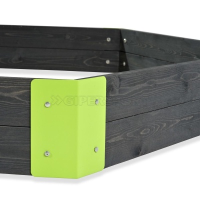 Песочница шестиугольная Exit Toys Акцент 200х170 см