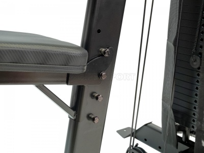Тяга сверху. Вертикальный блок DHZ Pulldown Стек 109 кг E-4035A