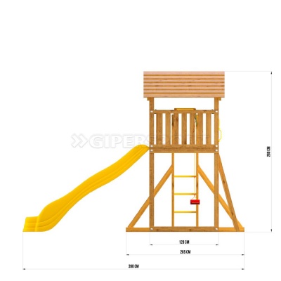 Уютный столик со скамейками и тентом Rainbow Play Sistems (Cozy Picnic Table RYB)